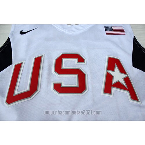 Camiseta USA 2008 Wade #9 Blanco
